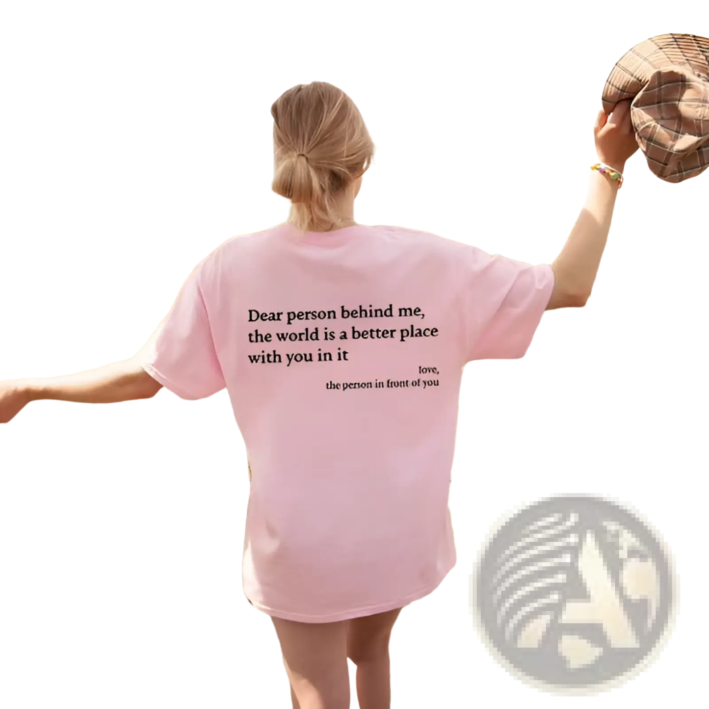 Women's Oversized Slogan Print Graphic T-shirt