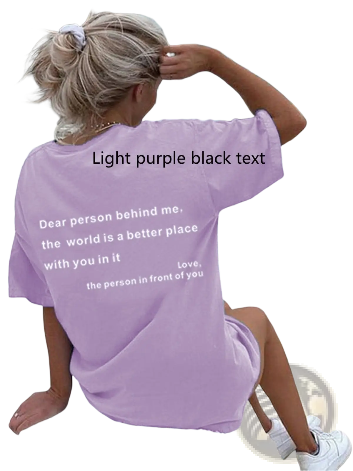 Women's Oversized Slogan Print Graphic T-shirt