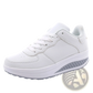 Women's Platform Sneakers Leather Mesh Sports Shoes