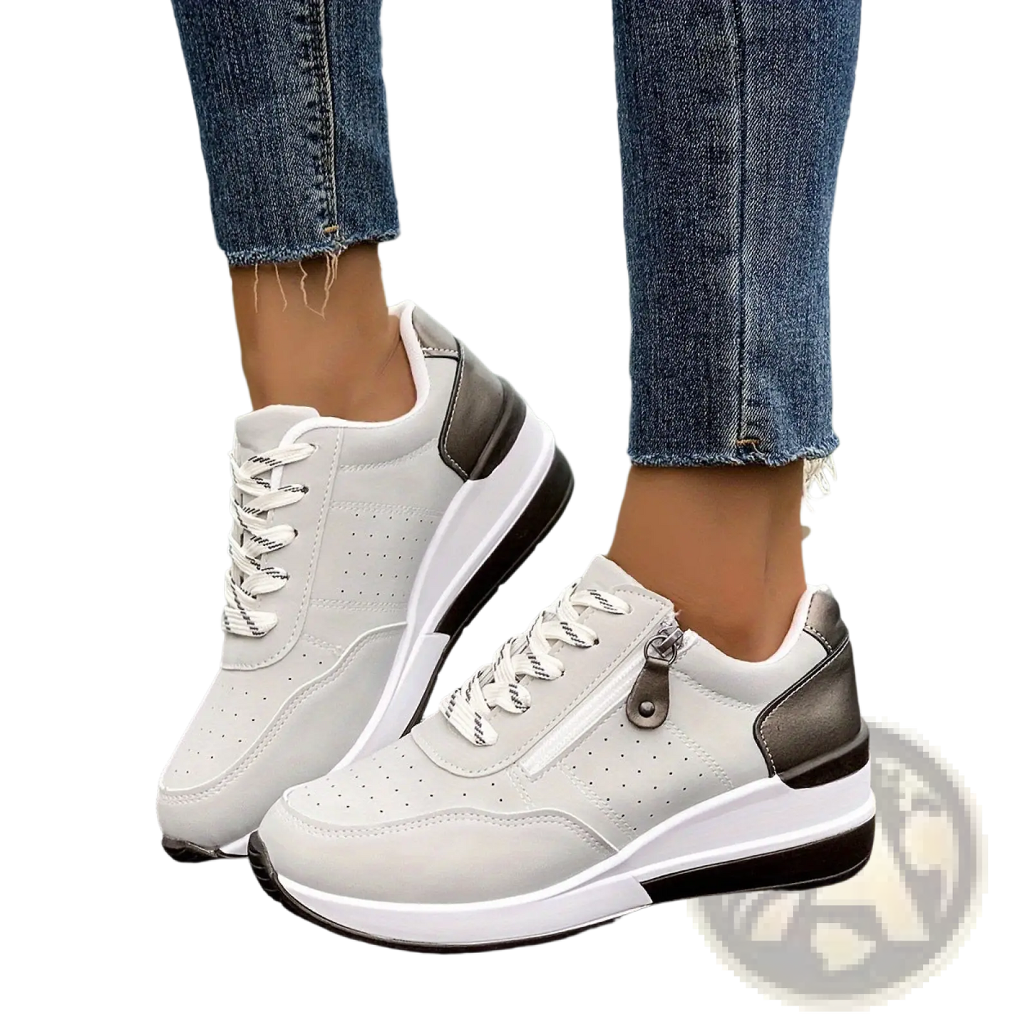 Women's Platform Sneakers Synthetic Leather Casuals