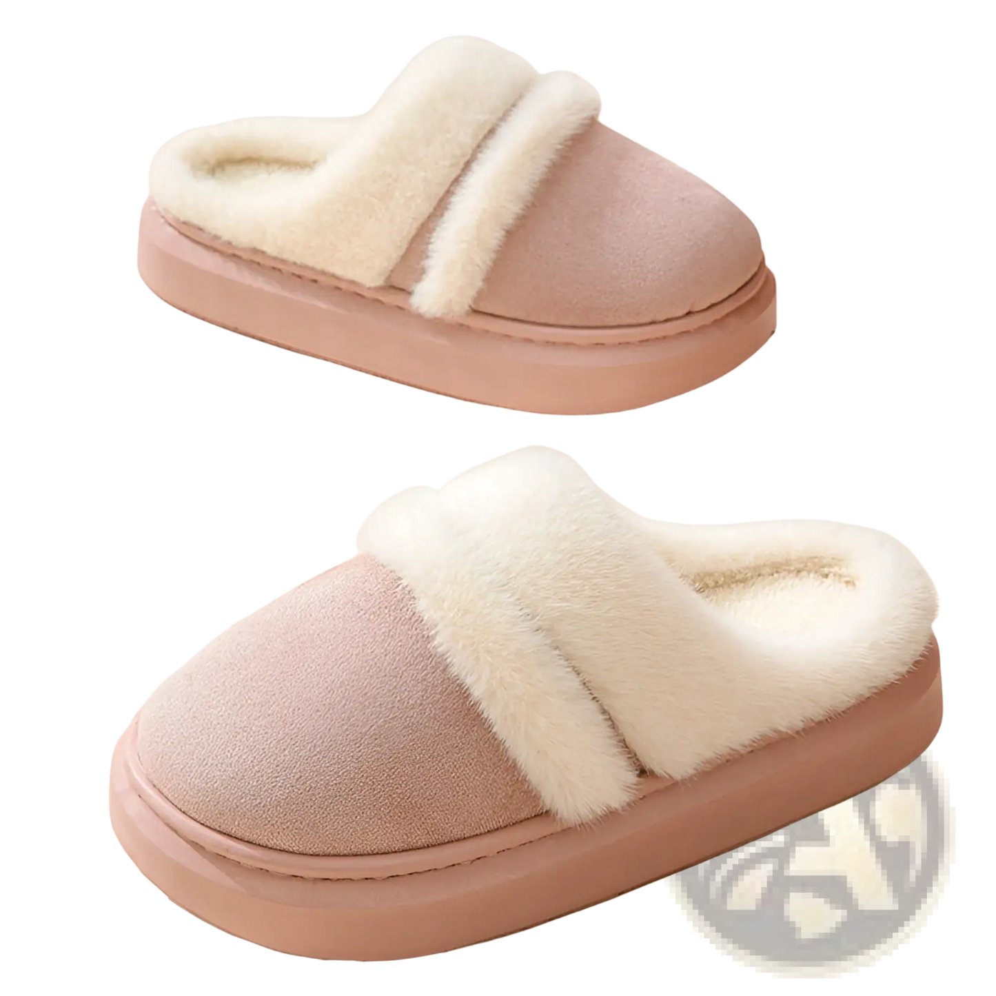 Women's Plush Suede Thick Sole Winter House Slippers