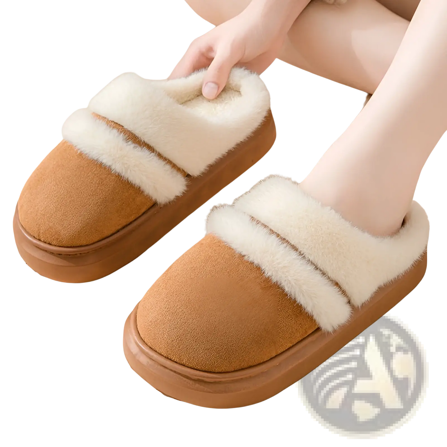 Women's Plush Suede Thick Sole Winter House Slippers