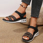Women's Rhinestone Air Cushion Wedge Sandals