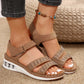 Women's Rhinestone Air Cushion Wedge Sandals