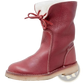 Women's Shearling Lined Leather Martin Boots