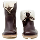 Women's Shearling Lined Leather Martin Boots