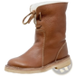 Women's Shearling Lined Leather Martin Boots