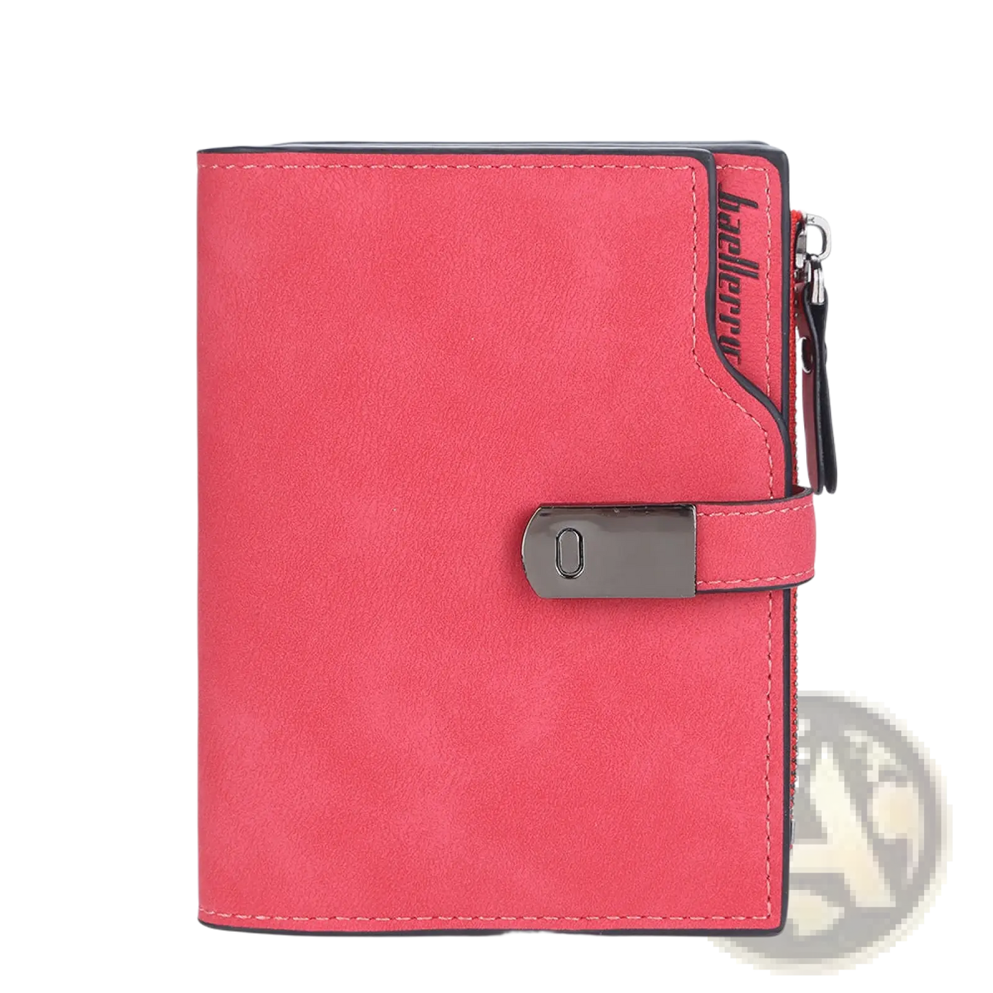 Women's Short Faux Leather Multi Slot Wallet