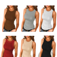 Women's Slim Fit Ribbed Sleeveless Tank Top