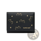 Women's Small Cat Print Folding Leather Wallet