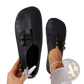 Women's Square Toe Lace-up Leather and Suede Loafers
