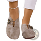 Women's Square Toe Lace-up Leather and Suede Loafers