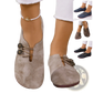 Women's Square Toe Lace-up Leather and Suede Loafers