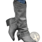 Women's Suede Knight Boots with Buckle Strap