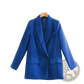 Women's Tailored Double Breasted Longline Blazer Coat