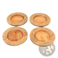 Handcrafted 13 Wood Charger Plate  Wooden Dinning Placemat Artisan Wood Tableware