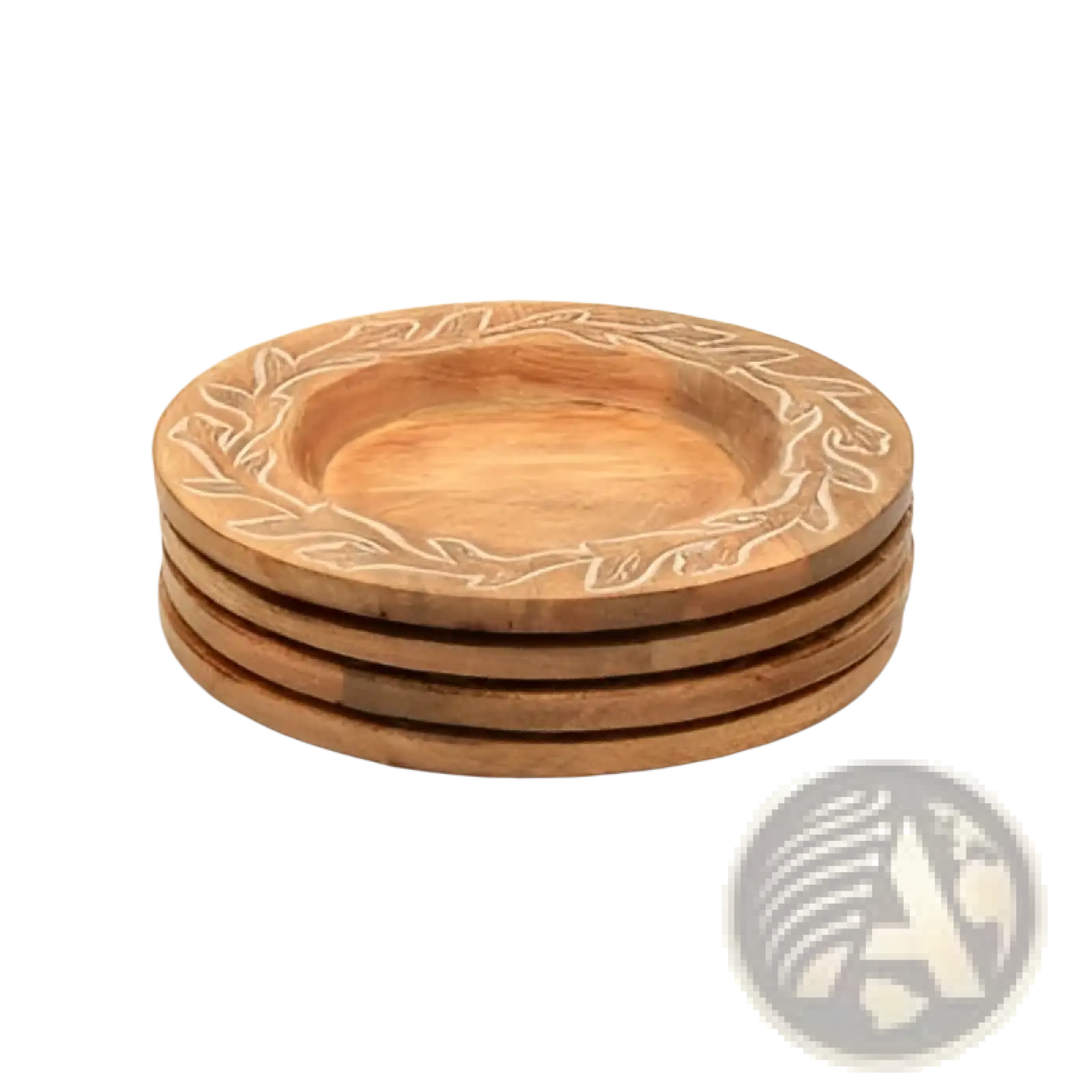 Handcrafted 13 Wood Charger Plate  Wooden Dinning Placemat Artisan Wood Tableware