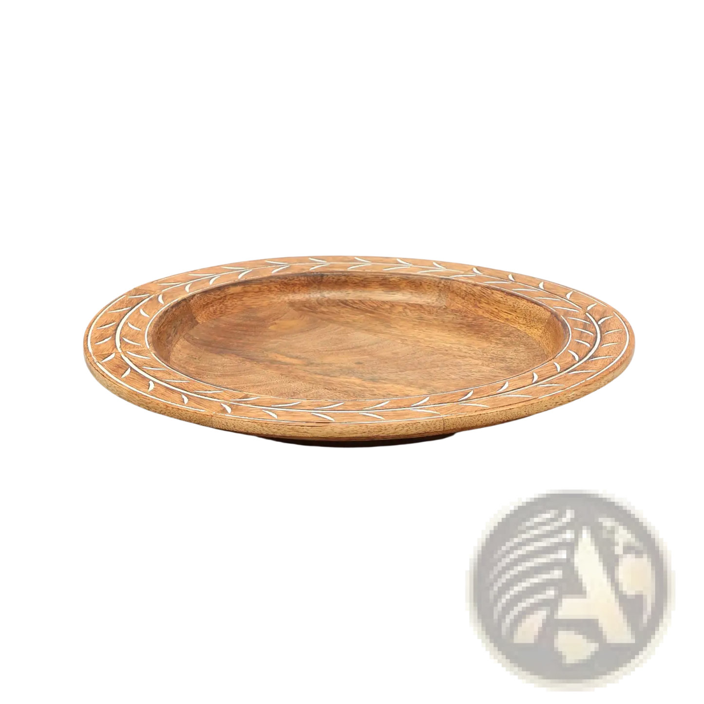 Wood Charger Plate 13 Inch Handcrafted Placemat