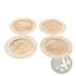 Wood Charger Plate 13 Inch White Handcrafted Set