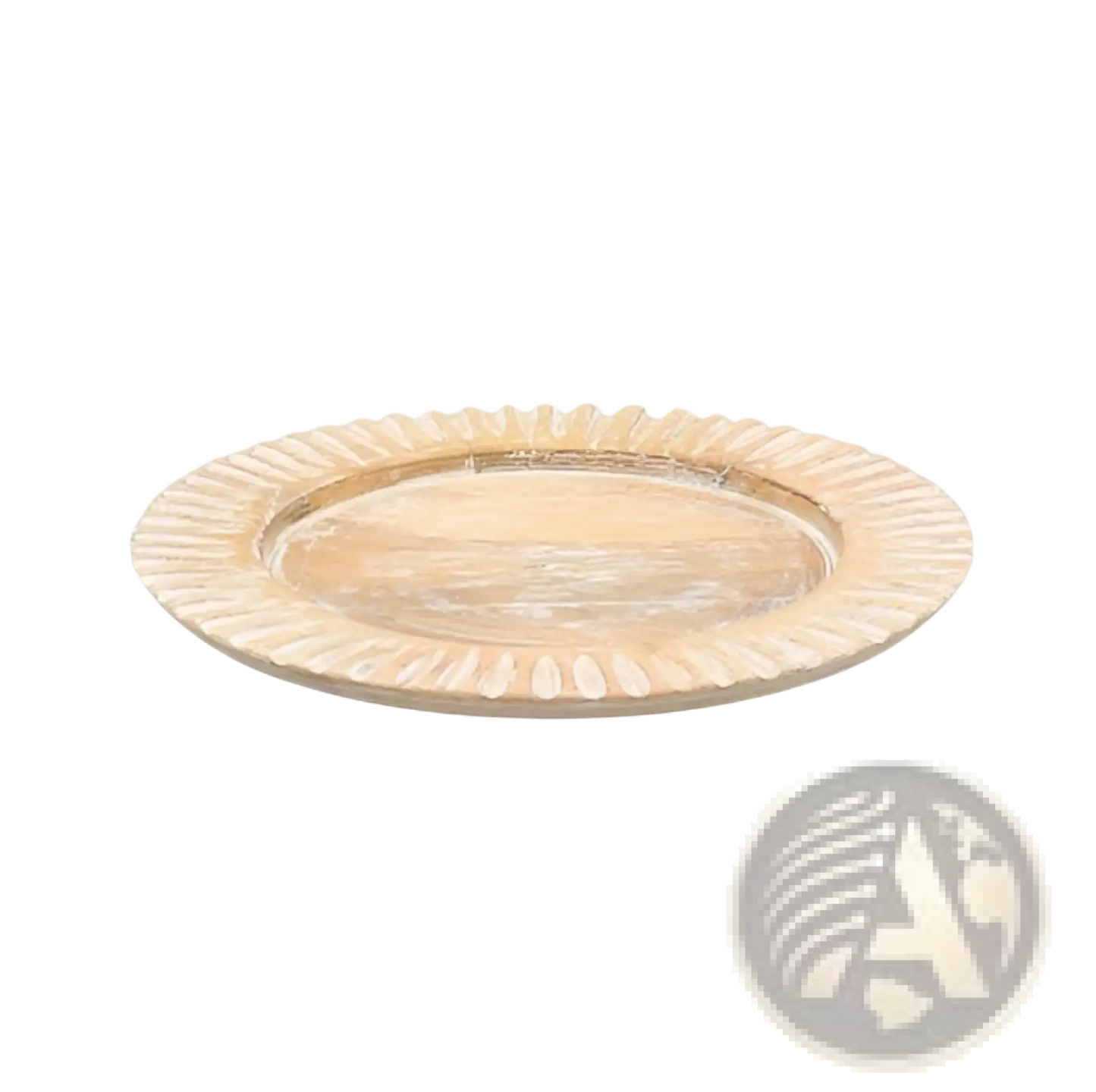 Handcrafted 13 Wood Charger Plate   Wooden Dinning Placemat Artisan Wood Tableware