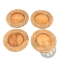 Handcrafted 13 Wood Charger Plate   Wooden Dinning Placemat Artisan Wood Tableware