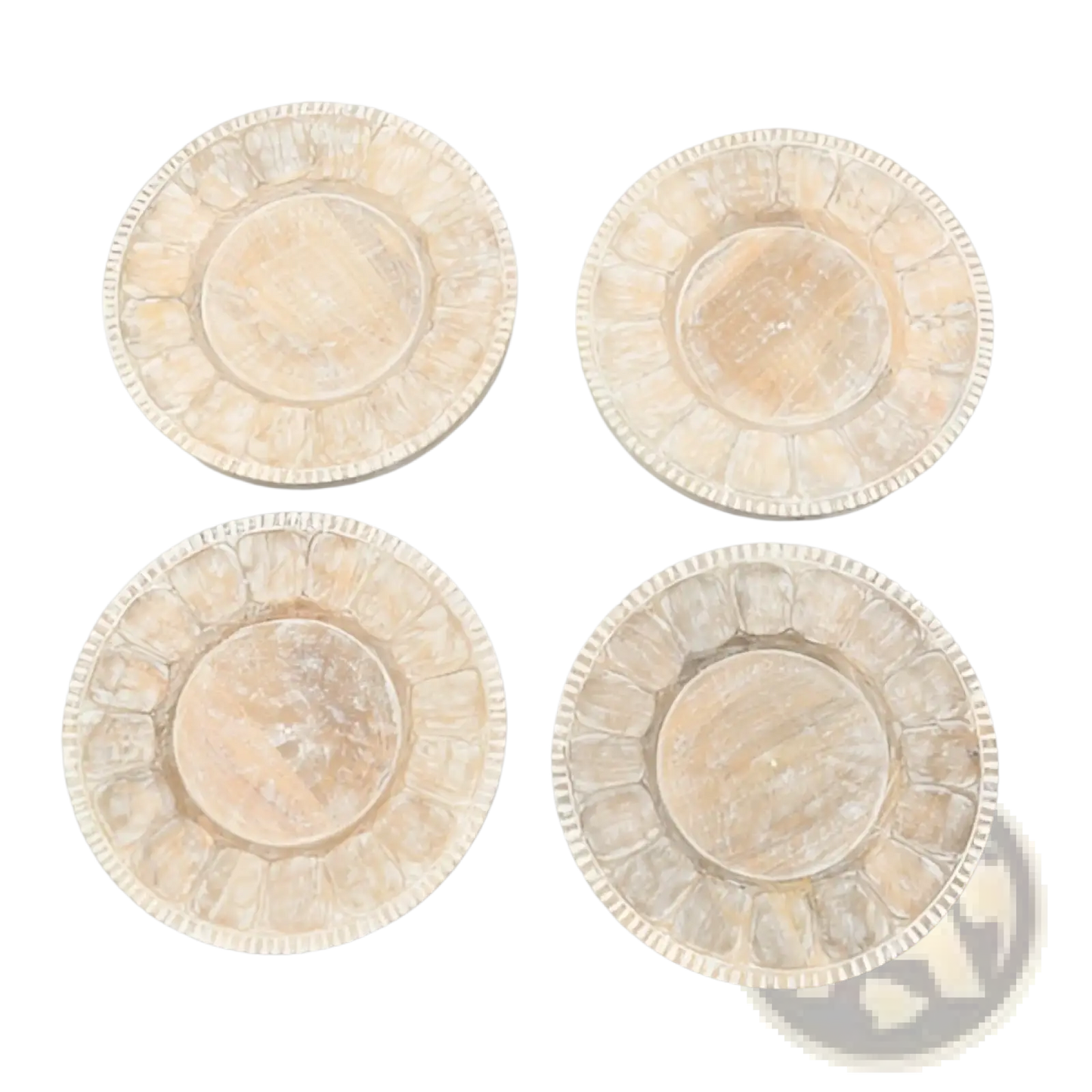 Handcrafted 13 Wood Charger Plate   Wooden Dinning Placemat Artisan Wood Tableware