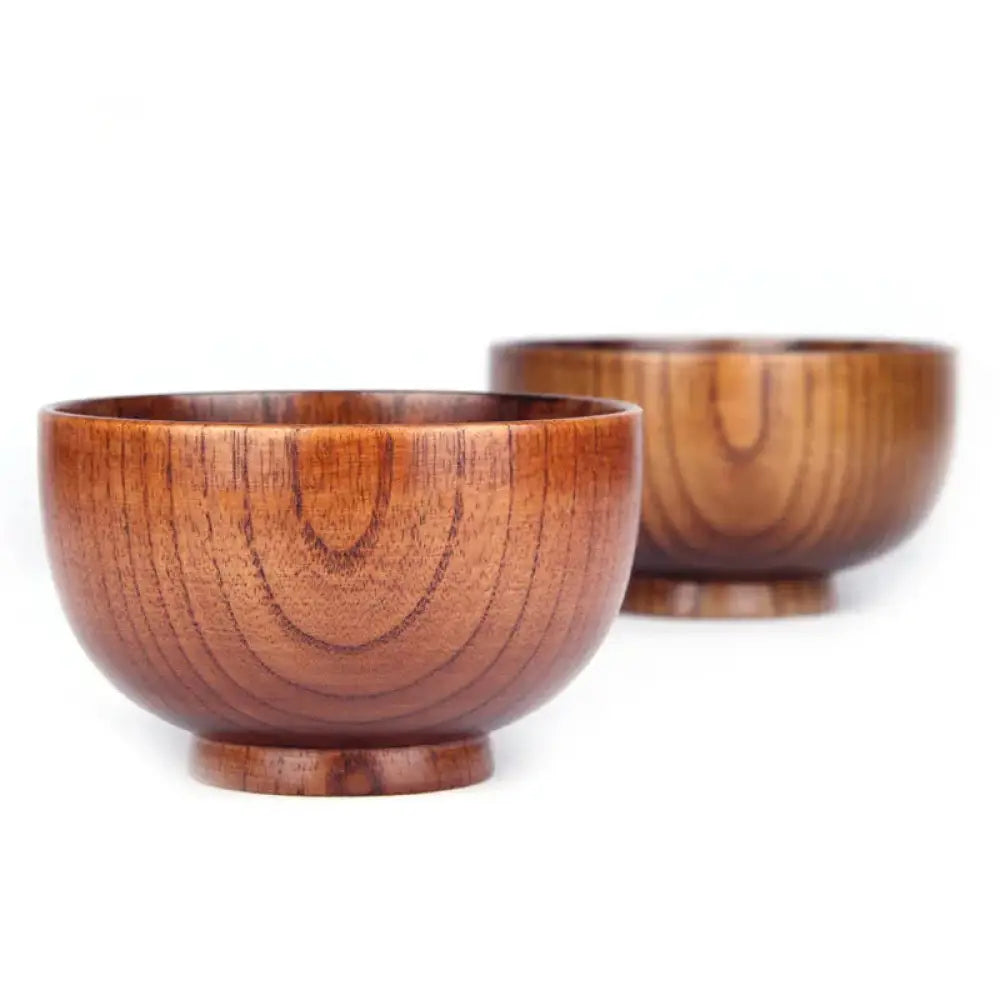 Handcrafted Japanese Style Natural Wooden Bowl