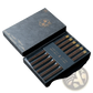 Wooden Chopsticks Set with Gold Tips 5 Pair Gift Box