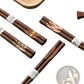 Wooden Chopsticks Set with Non Slip Tips 10 Pairs