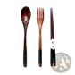 Wooden Spoon and Fork Set Kitchen Utensil Tools 9 Pack