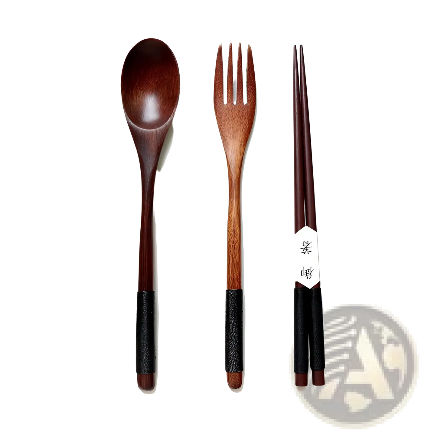 Wooden Spoon and Fork Set Kitchen Utensil Tools 9 Pack