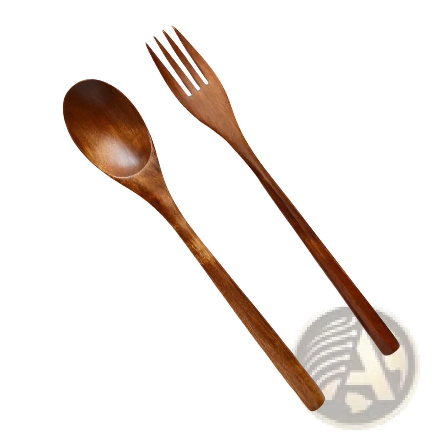 Wooden Spoon and Fork Set Kitchen Utensil Tools 9 Pack