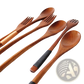 Wooden Spoon and Fork Set Kitchen Utensil Tools 9 Pack