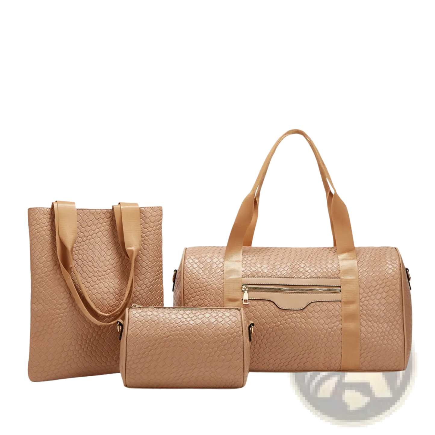 Woven Business Travel Bag 3 Piece Gym Set