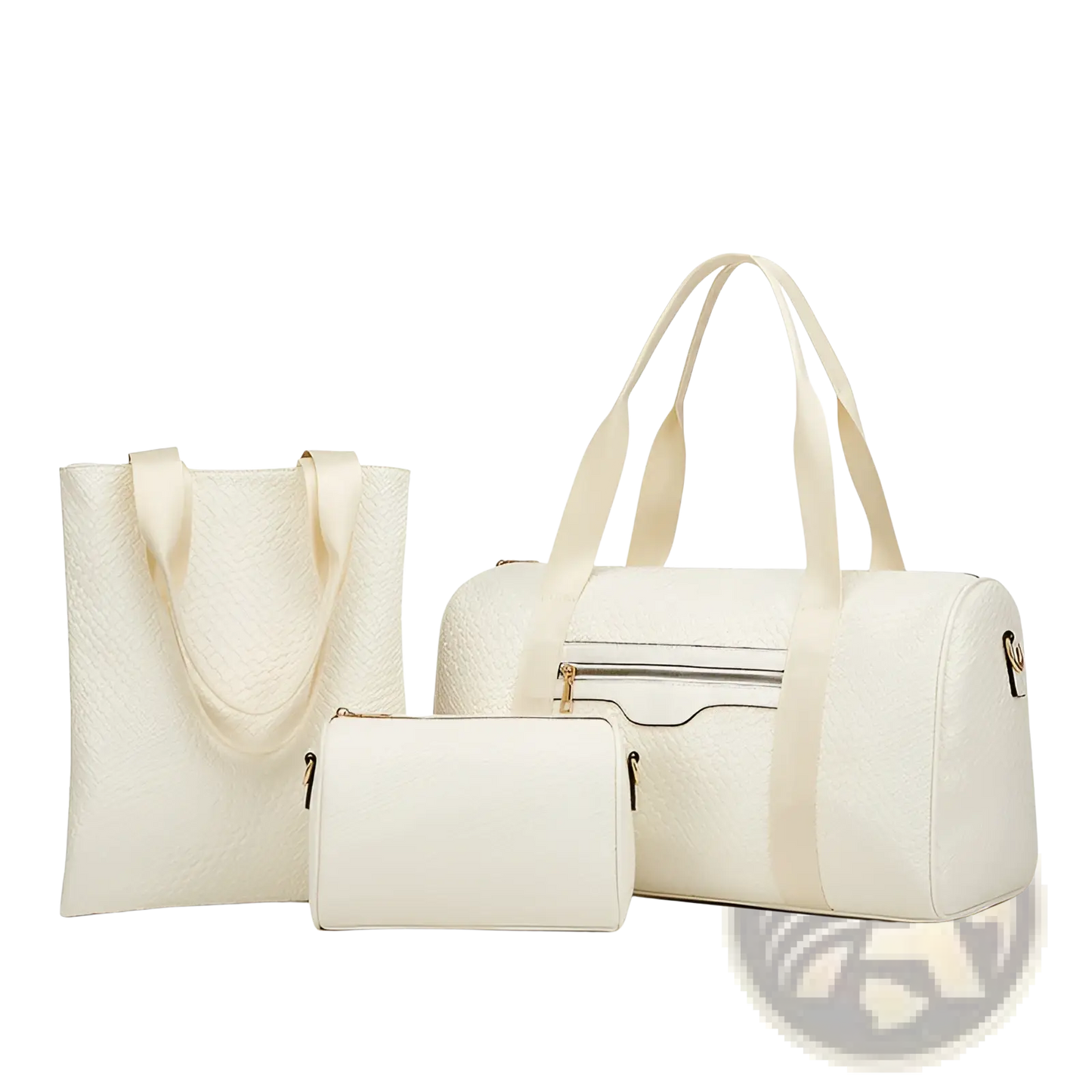Woven Business Travel Bag 3 Piece Gym Set