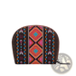 Woven Geometric Card Wallet and Portable Coin Purse