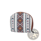 Woven Geometric Card Wallet and Portable Coin Purse