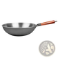 Wrought Iron Nonstick Wok with Wooden Handle