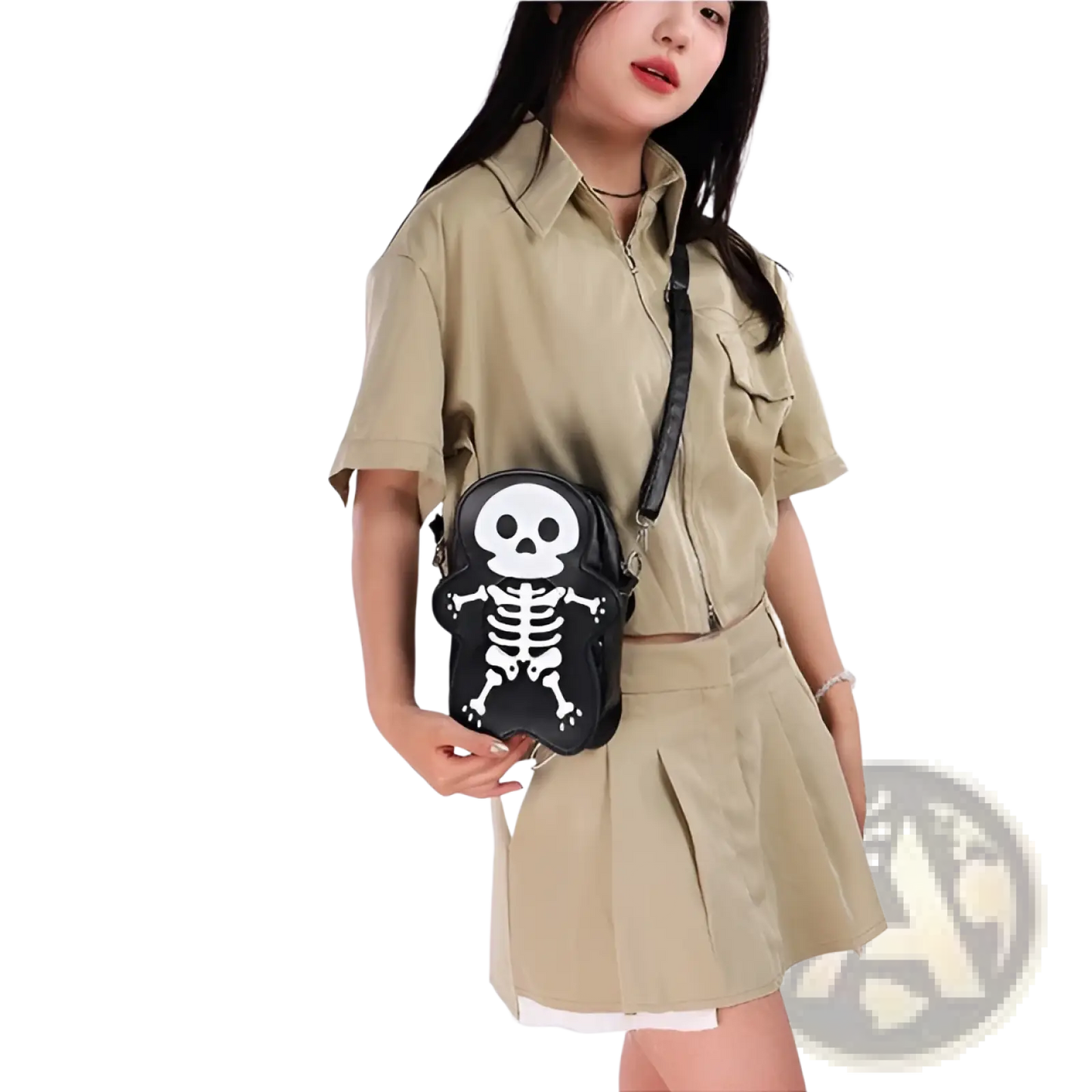 Y2k Skeleton Skull Crossbody Shoulder Bag