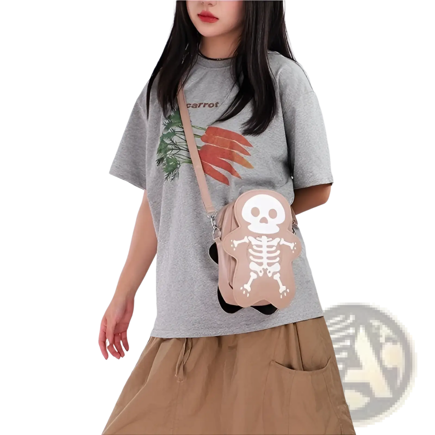 Y2k Skeleton Skull Crossbody Shoulder Bag