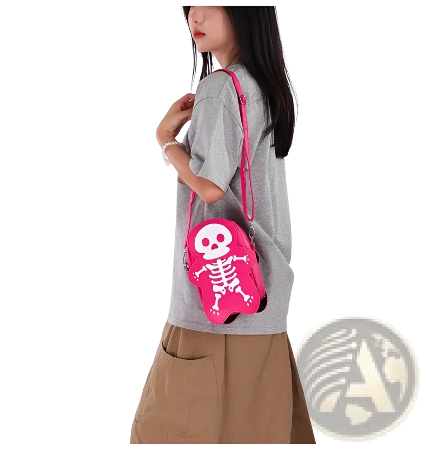 Y2k Skeleton Skull Crossbody Shoulder Bag