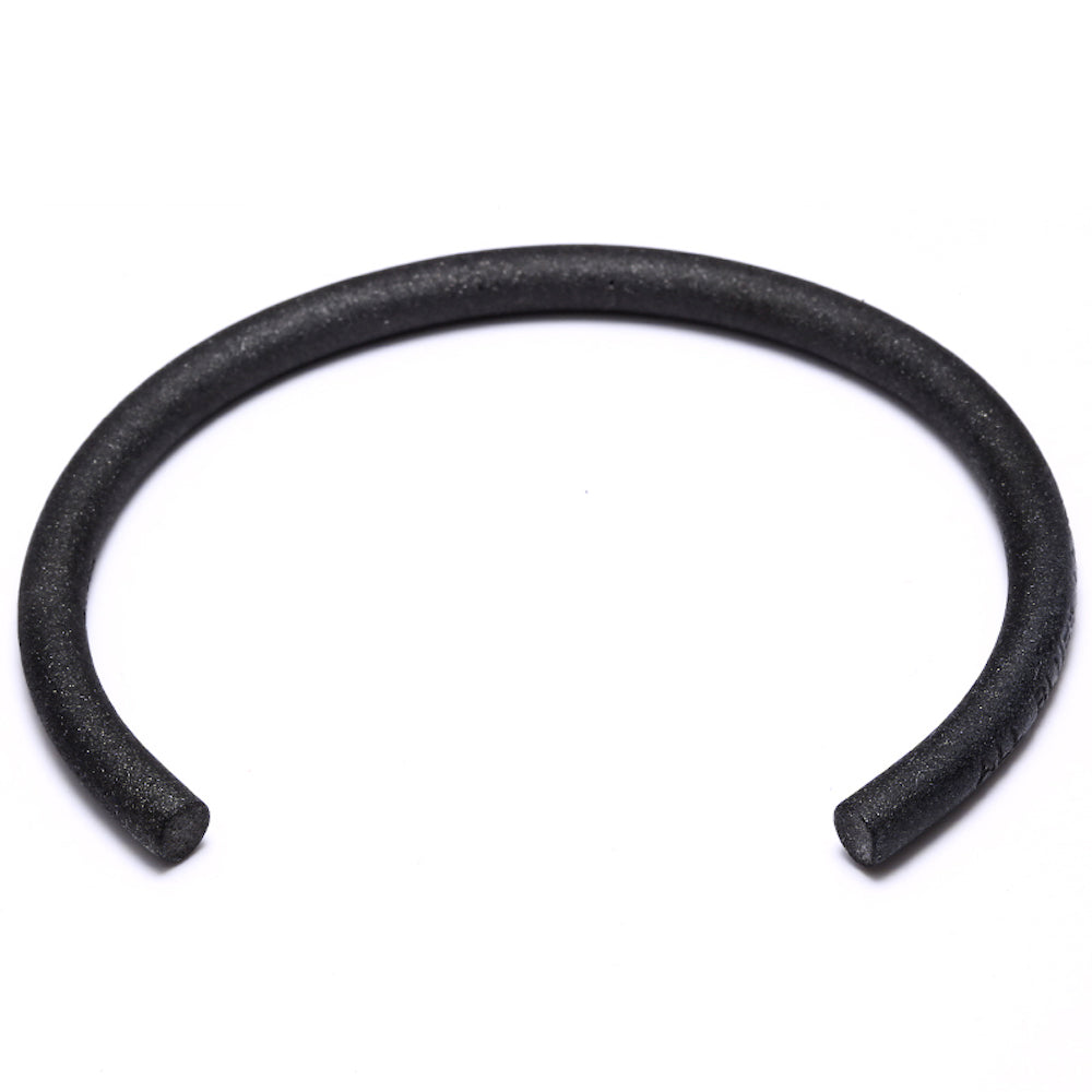 Homvare Unisex Stainless-Steel Matte Black Cuff Bracelet