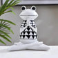 Patterned Yoga Frog Zen Meditation Figurine