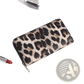 Zebra Print Leather Long Zipper Wallet for Women