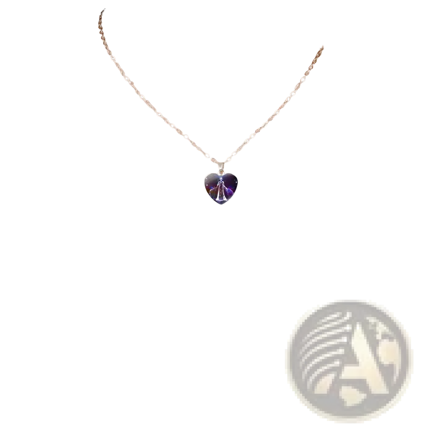 Zodiac Celestial Heart Pendant Galaxy Constellation Necklace