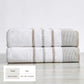 Decorative Cotton Stripe Bath Towel Set - Noelle Collection