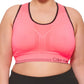 Calvin Klein Women's Performance Plus Reversible Medium Impact Sports Bra Orange Size 2X
