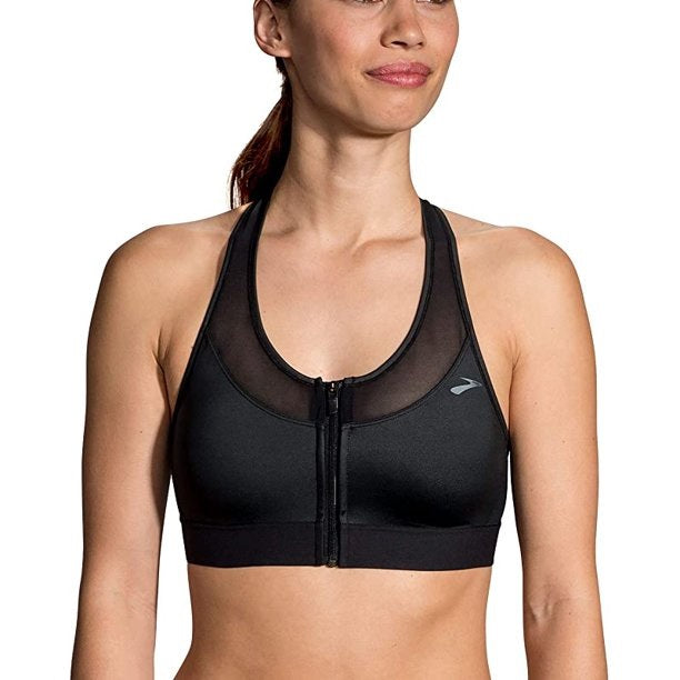 Brooks Women's FastForward Zip Sports Bra Black